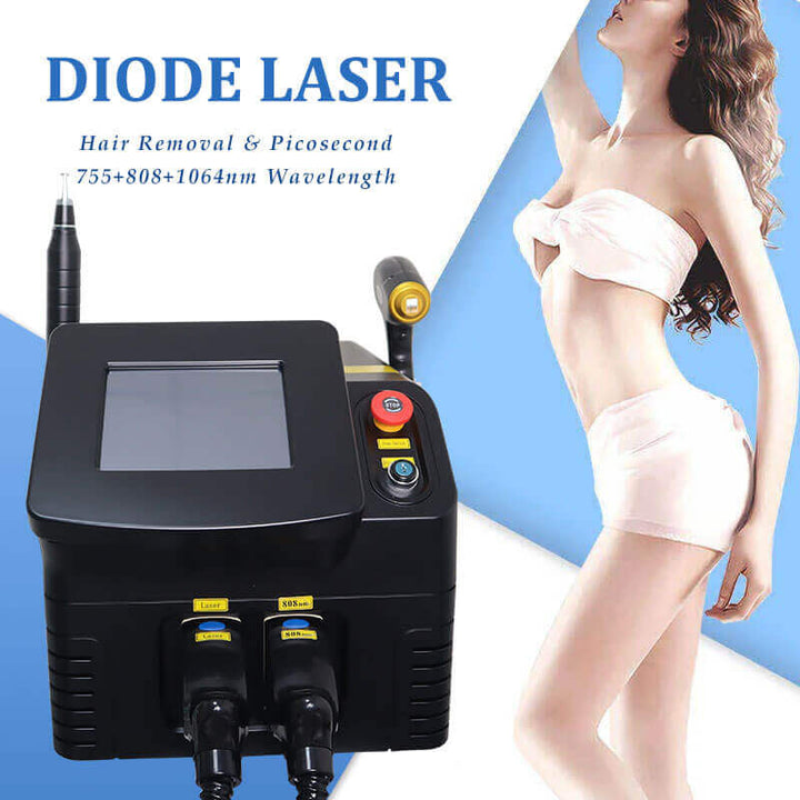 3 Wavelength 755nm 1064nm 808nm Professional Diode Laser Hair Removal Machine