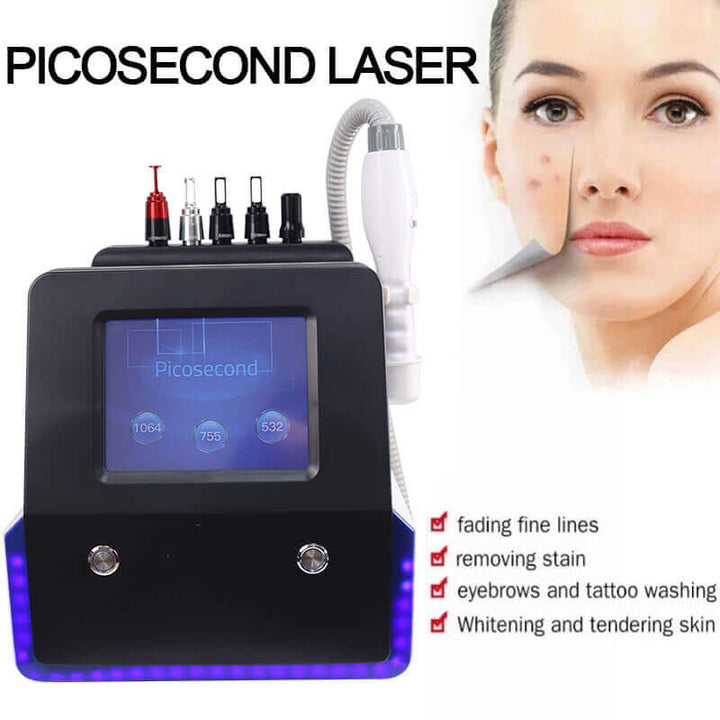 Picosecond Pigmentation Removal Machine Laser Fractional Q-Switched laser machine nd yag tatoo remove laser