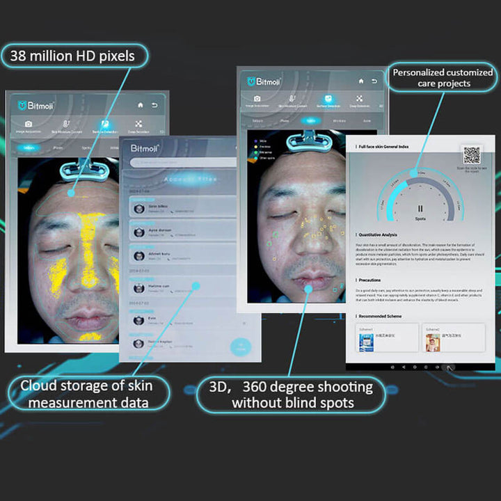 3d Facial Skin Analyzer Machine