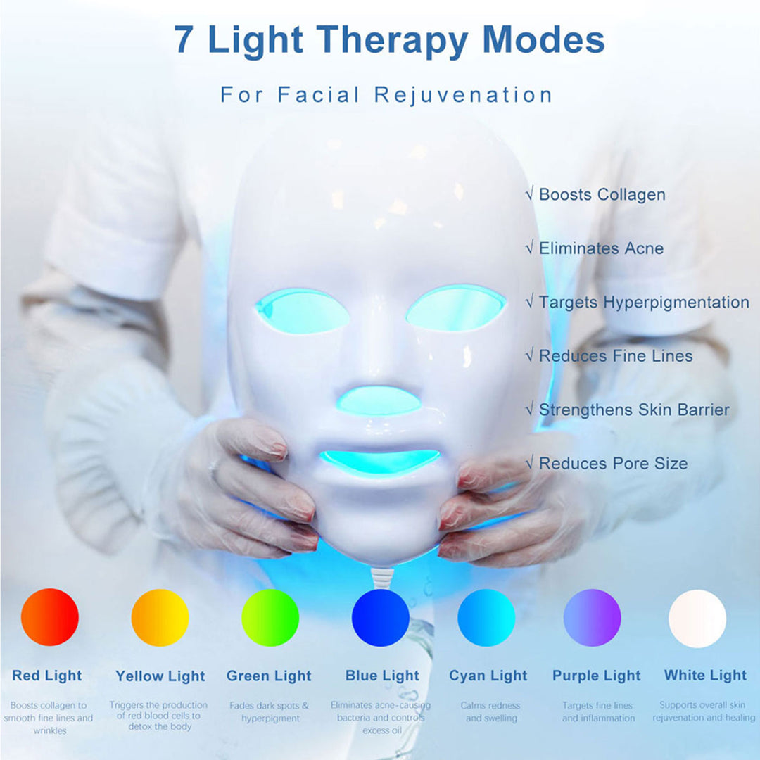 7-in-1 Hydro Aqua Dermabrasion Machine With LED Mask for Beauty Salon and Home