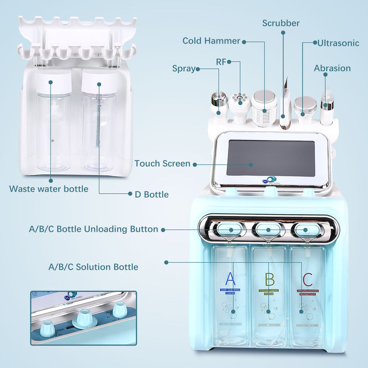 7 in 1 Multifunctional Face Care Device for Skin Moisturizing Home and Salon Use