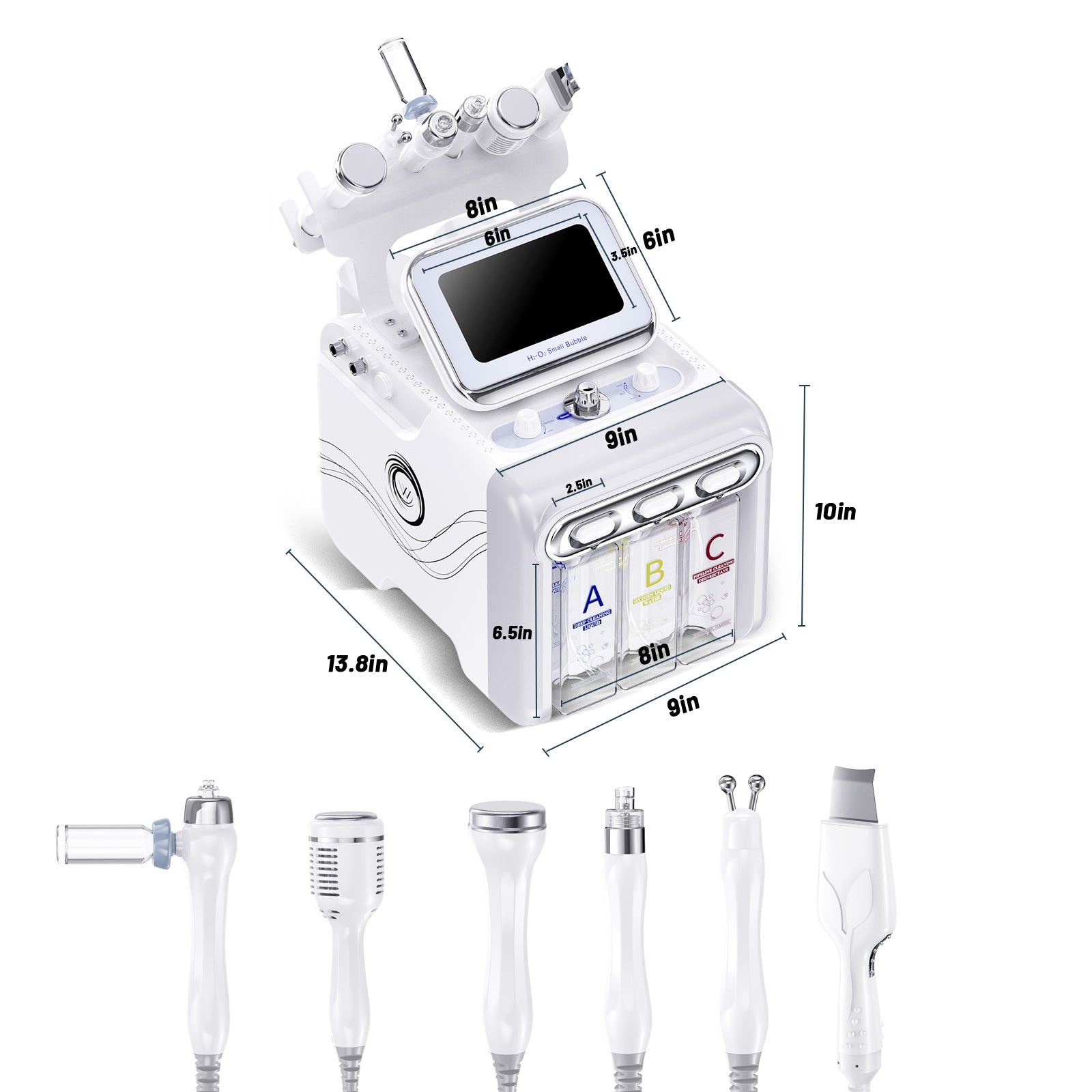 6 In 1 Hydro Aqua Micro Dermabrasion Machine Oxygen Jet