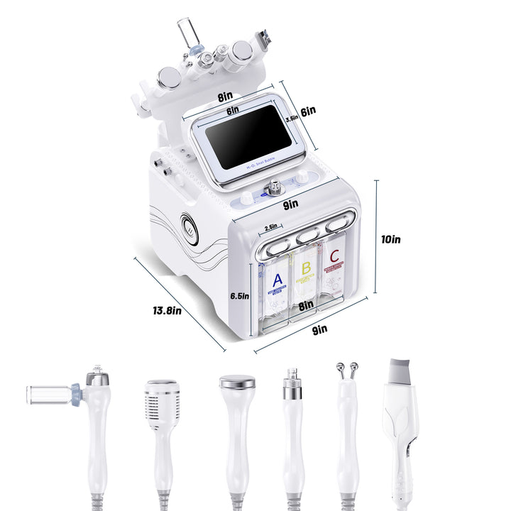 6 In 1 Hydro Aqua Micro Dermabrasion Machine Oxygen Jet Beauty Care