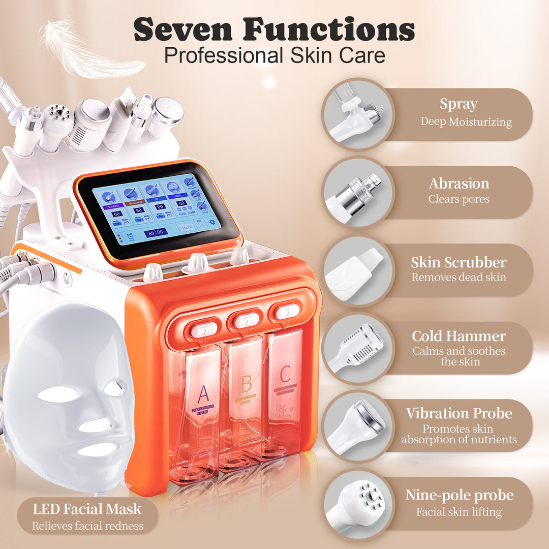 7 In 1 with Mask Hydra Aqua Facial Machines Skin Management Beauty Salon Use